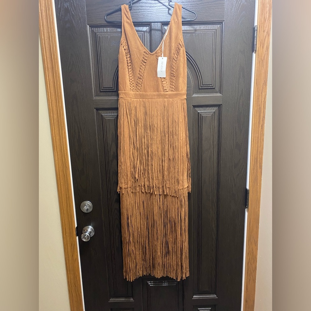 Western Boho Style Fringe Dress Size Small